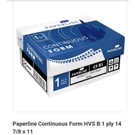 Continuous Form B1 Paperline 14 7/ 8 x 11 inch 1 ply CF B1 Computer Paper