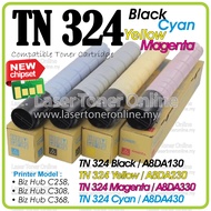 Compatible Konic* Minolt* BizHub C258 C308 C368 TN324BK A8DA130 / TN324C A8DA430 / TN324Y A8DA230 / 