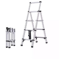 1.1m + 1.4m A Type Telescopic Ladder with No-Slip Foot Cover