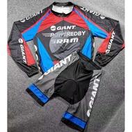 Bike Long Sleeve Jersey And With Pad Cycling Shorts 1735giant