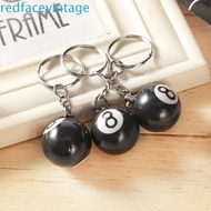 REDFACEVINTAGE Billiards Keychain Jewelry Gift Creative Resin Ball Round Ball Bag Accessories No. 8 