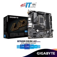 Gigabyte Ultra Durable B760M DS3H AX DDR5 WiFi6 Standard Micro-ATX (mATX) Intel Motherboard | Intel 