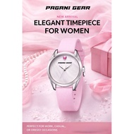 Pagani Gear Jam Tangan Wanita Ladies Rubber Quartz Watch PG-G2016