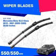 For Mercedes Benz GLC Class 2015 - 2019 X253 C253 Coupe Front Wiper Blades Windshield Winscreen Car 
