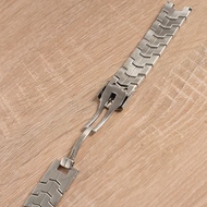 Cruved End Silver Stainless Steel Bracelet Band Strap (FITS) TAG Heuer LINK Series Diamond 22mm