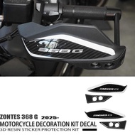 3D Resin Protection Motorcycle Handguard Sticker Cardboard Cart compatible with For Zontes 368 G 202