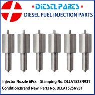 6Pcs Diesel Fuel Injector Nozzle DLLA152SN931 DLLA 152 SN 931 105015-9310 Application:for Isuzu 6WA1
