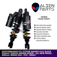 (BISA COD) SHOCKBREAKER KTC ELTHOR SEPASANG FULL BLACK HITAM AEROX NMAX LAMA ALL NEW NMAX BARU OLD X
