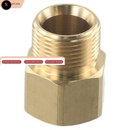 XS M22 15mm Male Thread to M22 14mm Female Metric Adapter Pressure Washer Brass