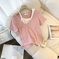 [Little Joy Little Joy] Summer New Style Sweet Fresh Sling Two-Piece Suit Fashionable Pure Cotton Sh