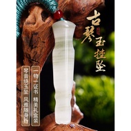 Guqin Jade Pendant Necklace Golden Silk Jade Guqin Pendant Guqin Bookmark Jade Pendant Small Guqin O
