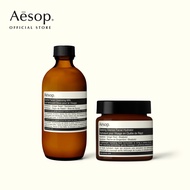 [BIRTHDAY EXCLUSIVE SET] Aesop Sensitive Skin Care Duo - 2 pcs with Gentle Facial Cleansing Milk คลีนเซอร์ล้างหน้า 200mL + Seeking SIlence Facial Hydrator โลชั่นบำรุงผิวหน้า 60mL