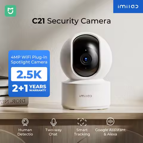 IMILAB C21 2.5K IP Security Camera MiHome App 360° Night Vision Baby Monitor with App, 2-Way Audio, 