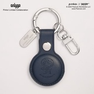 【Pinkoi x SNOOPY】AirTag皮革鑰匙圈(星空藍)－星際漫遊SNOOPY