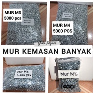 M3 Nut, M4 Nut, M5 Nut, M6 Nut, M8 Nut, M10 Nut, Many Packaging