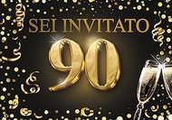 Edition Colibri 90th Birthday Invitation Cards Set of 10 A6 Cards Set to Fill in Invitation Annivers