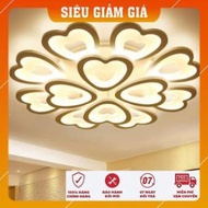 Ceiling Lights - LED Ceiling Lights - 12-Leaf Heart-Shaped Panel Lights For Modern Living Room Decoration