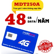Sim Mobifone 4G MDT250A / MDT350 trọn gói 1 năm Sim data hỗ trợ người dùng 4GB 1 tháng TỐC ĐỘ CAO F