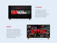 [รับประกัน1ปี ศูนย์ไทย] ABL LED TV 50 นิ้ว แอนดรอยทีวี Slim Design HD 4K รองรับ Netflix Youtube HDMI AV Component VGA Coaxial และ USB