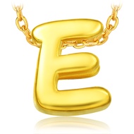 CHOW TAI FOOK 999 Pure Gold Alphabet Pendant - E