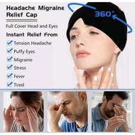 Premium Full Block Sleep Mask / Headache Relief Ice Cap Headache Relief | EG