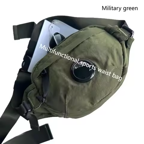 Trendy CP bag casual multifunctional sports waist bag versatile large capacity single-shoulder mobil