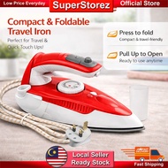 Superstorez / Swiss Thomas Portable Dry & Steam Iron Foldable Handle Mini Travel Iron Fast Heating F