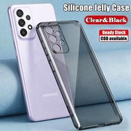 For Samsung Galaxy A32 5G 6.5 inch SM-A326B A326BDS Soft Translucent Black Silicone Flexible Shockpr