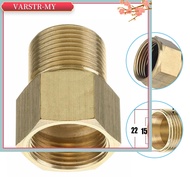 <VARSTR>M22 15mm Male Thread To M22 14mm Female Metric Adapter Pressure Washer Brass
