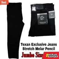 Latest riped jeans - SumberRejekiJeans - Jumbo Pencil Jeans size 40-45 in Black Over Size Stretch Lo