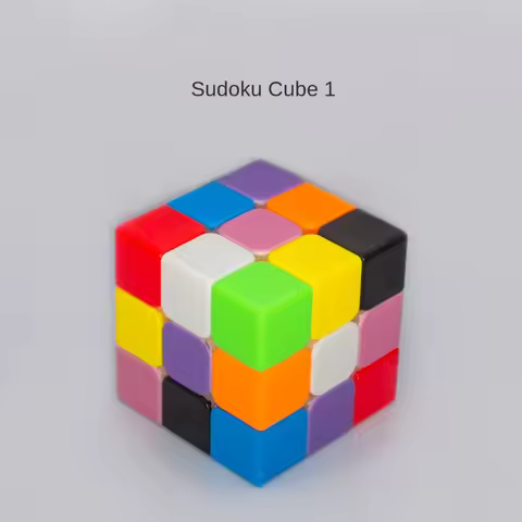 3x3x3 9-Color Sudoku Magic Cubes Brainy Classic Color Magic Cubes Stickerless Cubo Mágico Profission