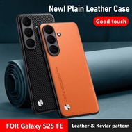 For Samsung Galaxy S25 FE S25fe Casing Leather Hard Phone Case Cover