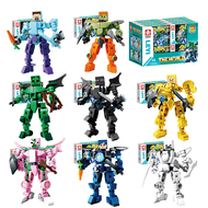 Đồ Chơi Khối Xây Dựng Minecraft D817 Đồ Chơi Lắp Ráp Hình Sói Xấu Xa Cung Điện Lớn Quà Tặng Ngày Lễ 