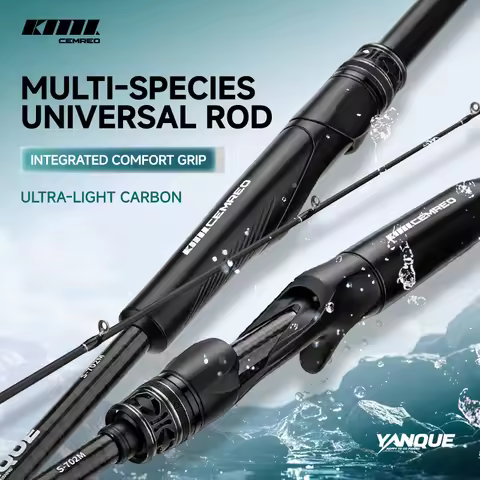 CEMREO Lure Fishing Rod 1.8m/1.98m/2.1m/2.4m Spinning/Casting Fishing Rod Light Weight Rod for Fishi