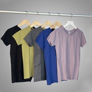 √ Ready Stock √ European American New Style 2.0 Yoga Wear Sports Quick-Drying T-Shirt Ladies Round N