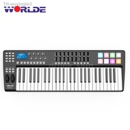 【แป้นพิมพ์】 d s worlde panda 49 - key usb midi แป้นพิมพ์ควบคุม 8 rgb แบบพกพากับสายเคเบิ้ล usb