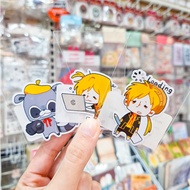 COMIC SQUARE 9 Die-Cut Sticker With C Pattern Q And Tako A Cute Gang That Invites You To Smile. [CQ]