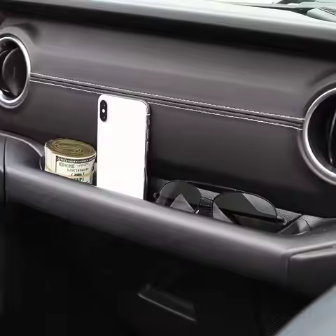 Passenger Storage Tray Organizer Grab Handle Accessory Box for 18-22 Jeep Wrangler JL JLU Jeep Gladi