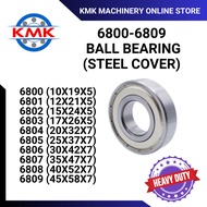 6800, 6801, 6802, 6803, 6804, 6805, 6806, 6807, 6808, 6809 ZZ Metal Shielded Ball Bearing (READY STO