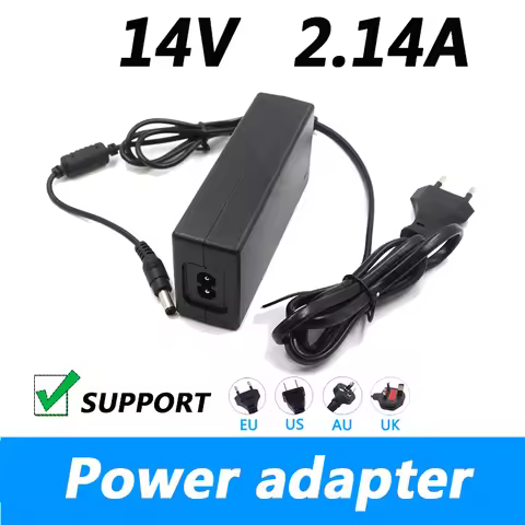 14V 2.14A AC to DC Power Supply Adapter Converter 6.0*4.4mm Short Circuit Protection Power Supply Fo