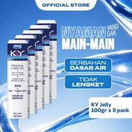 Durex KY Jelly Personal Lubricant 100g x 5pcs Pelumas Pria dan Wanita
