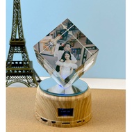 GIFT FOR LOVERS Crystal MP4 printed on request, plays music, suitable as a unique and meaningful gif