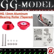 REP TAMIYA 95497 hg 13MM TAPERED ALUMINUM ROLLERS RINGLESS RED