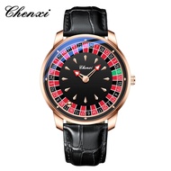 [Ready Stock] CHENXI Fashionable Unique Lucky Turntable Hot-selling Luminous Waterproof Casino Roule