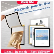 A3 A4 Magnetic Wall Display Board Stick Frame for Photo Certificate Office