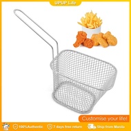 Fries Holder Fries Basket Frying Net Metal Fries Tray Kitchen Restaurant Snack BBQ Basket