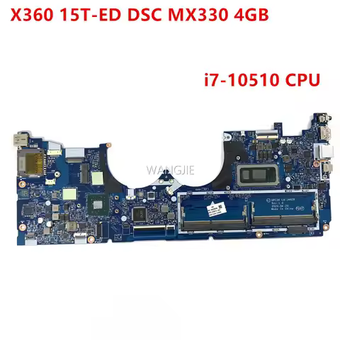 For HP ENVY X360 15T-ED000 15-ED Laptop Motherboard L93874-601 L93874-001 DSC MX330 4GB I7-10510 WIN