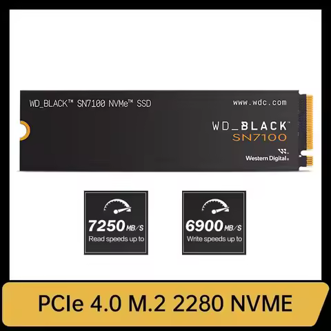 Western Digital WD SSD SN7100 500GB 1TB 2TB NVMe Read7250MB Gen4 PCIe M.2 2280 PCIe 4.0 Solid State 