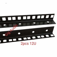 2pcs 12U Rail Rack used for flight case Small U