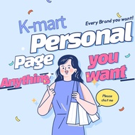 K-Mart Personal Purchase page for require in person